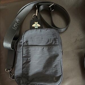 Lole Black Belt Bag Compact Adjustable Design